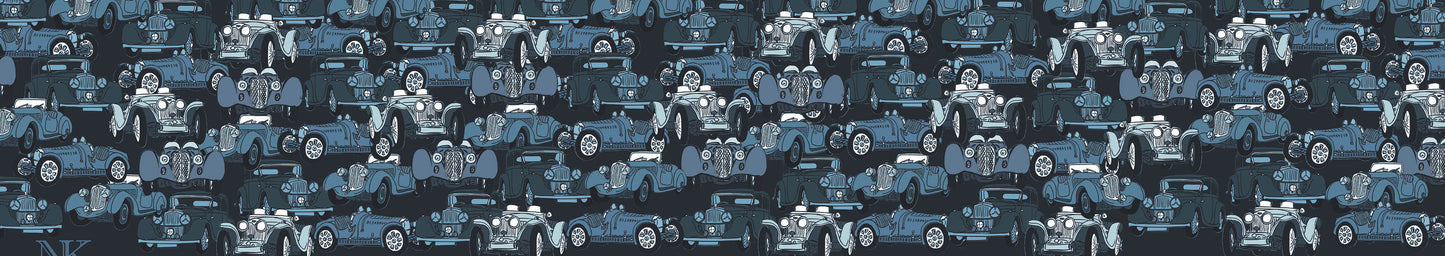 Denim Blue Car Camo Men's Scarf