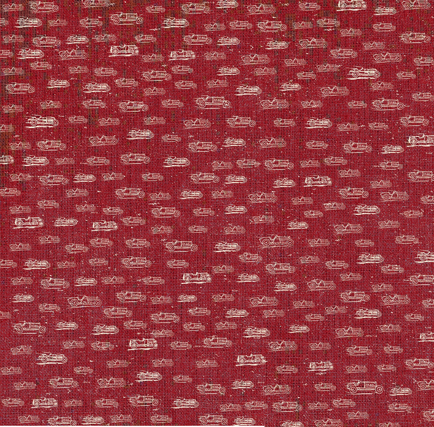 Linen Vntage Race Car Scarf