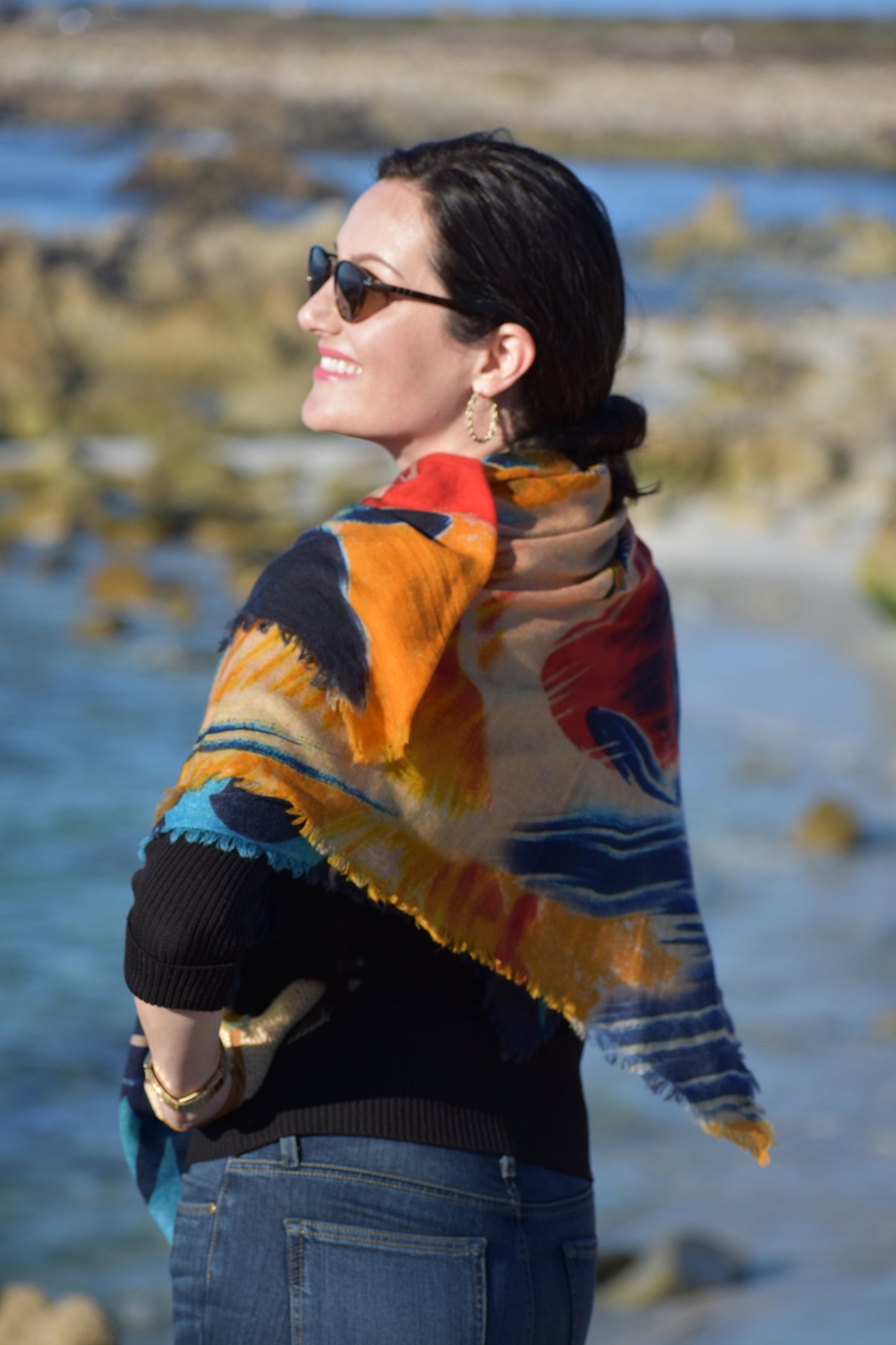 Cashmere Monaco Poster Scarf