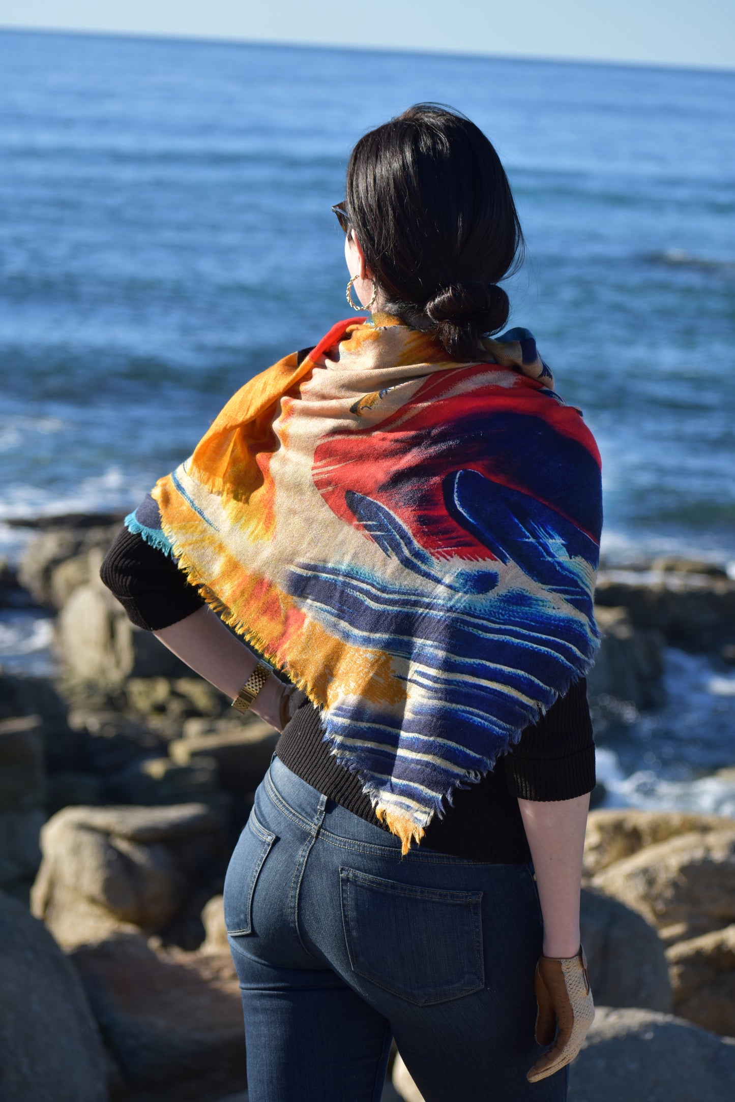 Cashmere Monaco Poster Scarf