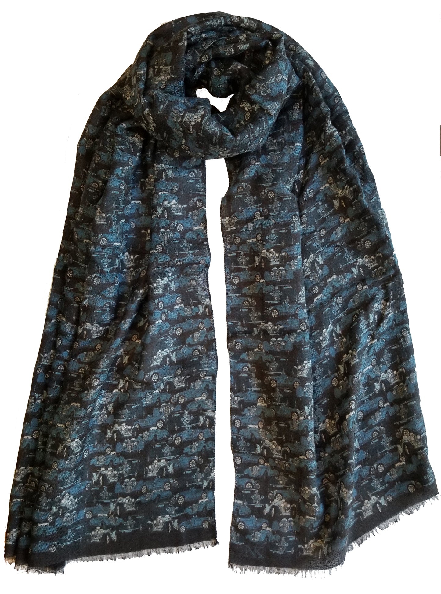 Denim Blue Car Camo Men's Scarf
