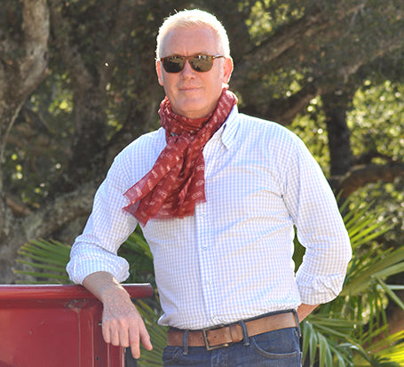Linen Vntage Race Car Scarf